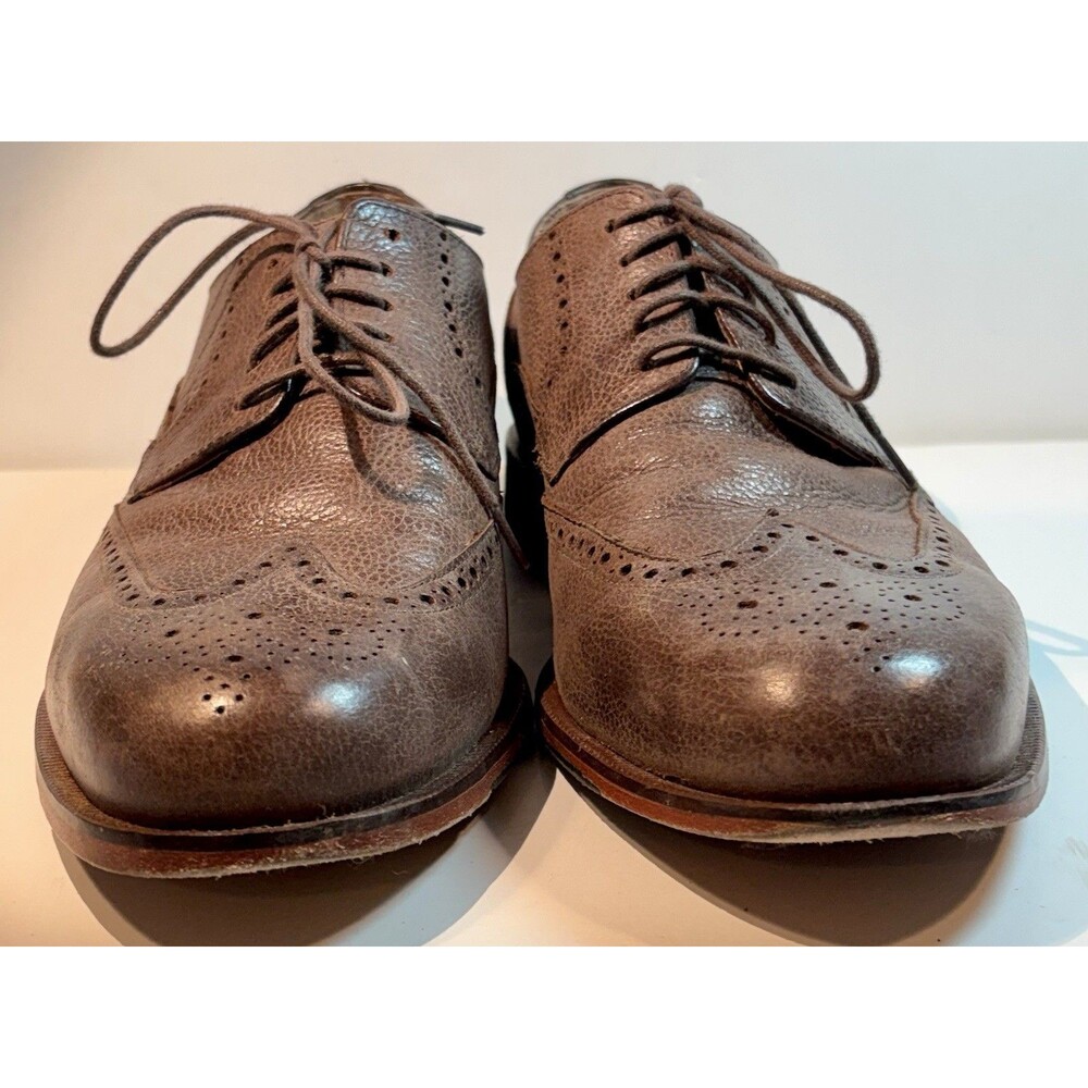 Cole Haan Men's Carter Grand Wing Oxford Dress Shoes Chestnut 11 Gently Used